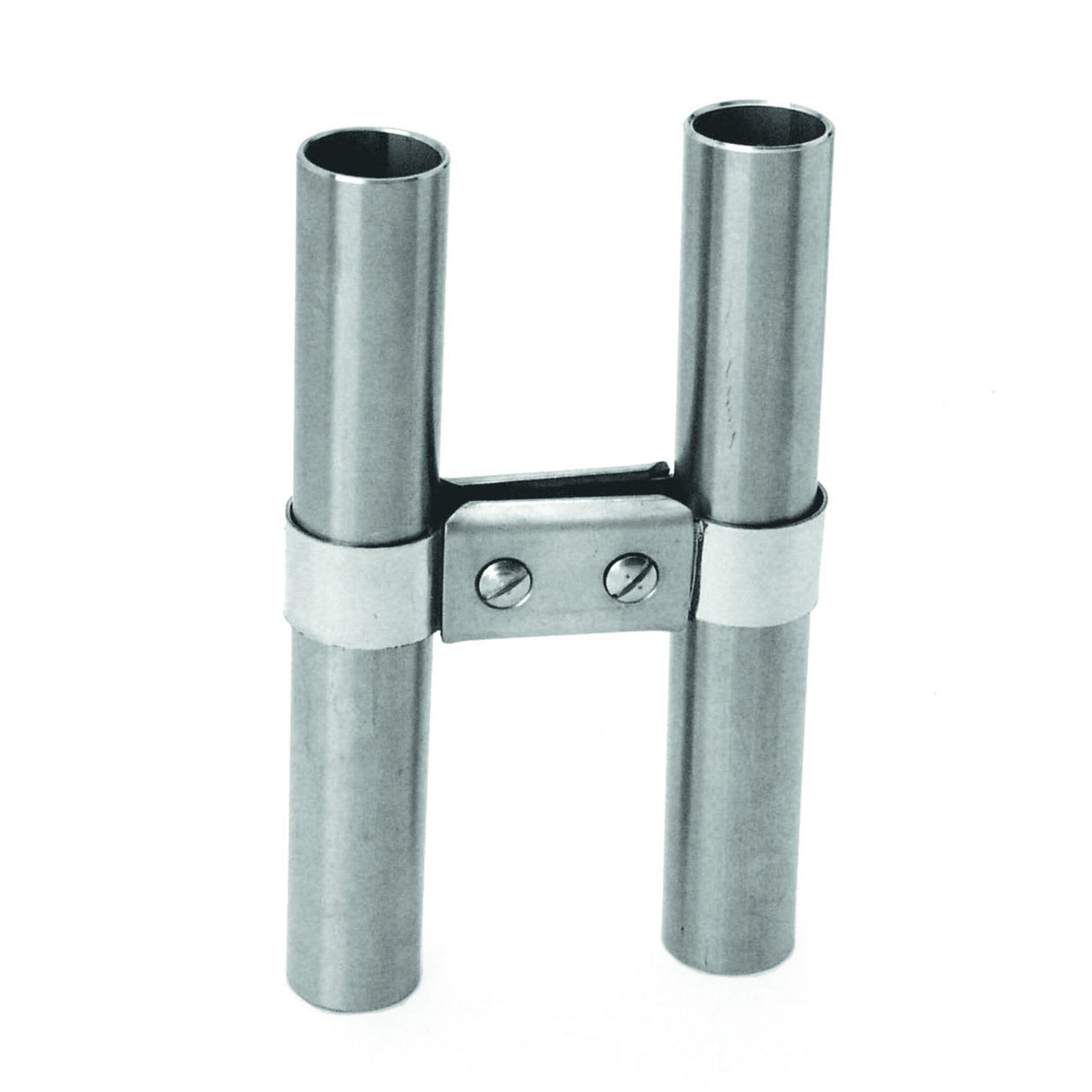 Edelstahl Parallelverbinder, Rohrverbinder, Abstand 44 mm, hohe Stabilität - 22 oder 25 mm