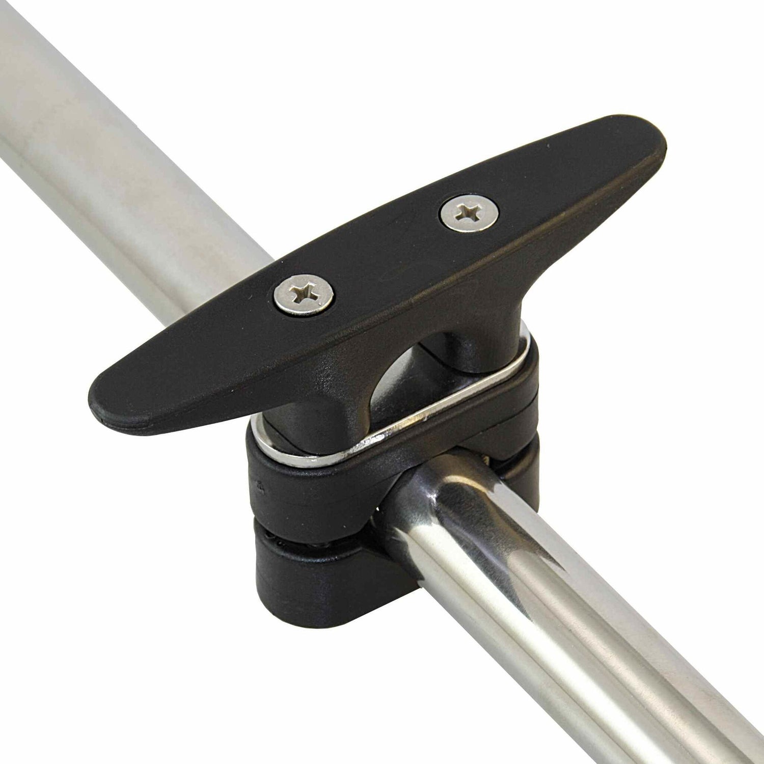 Kunststoff Relingsklampe 114 mm, Relingsklemme, für 22-25 mm Rohrdurchmesser