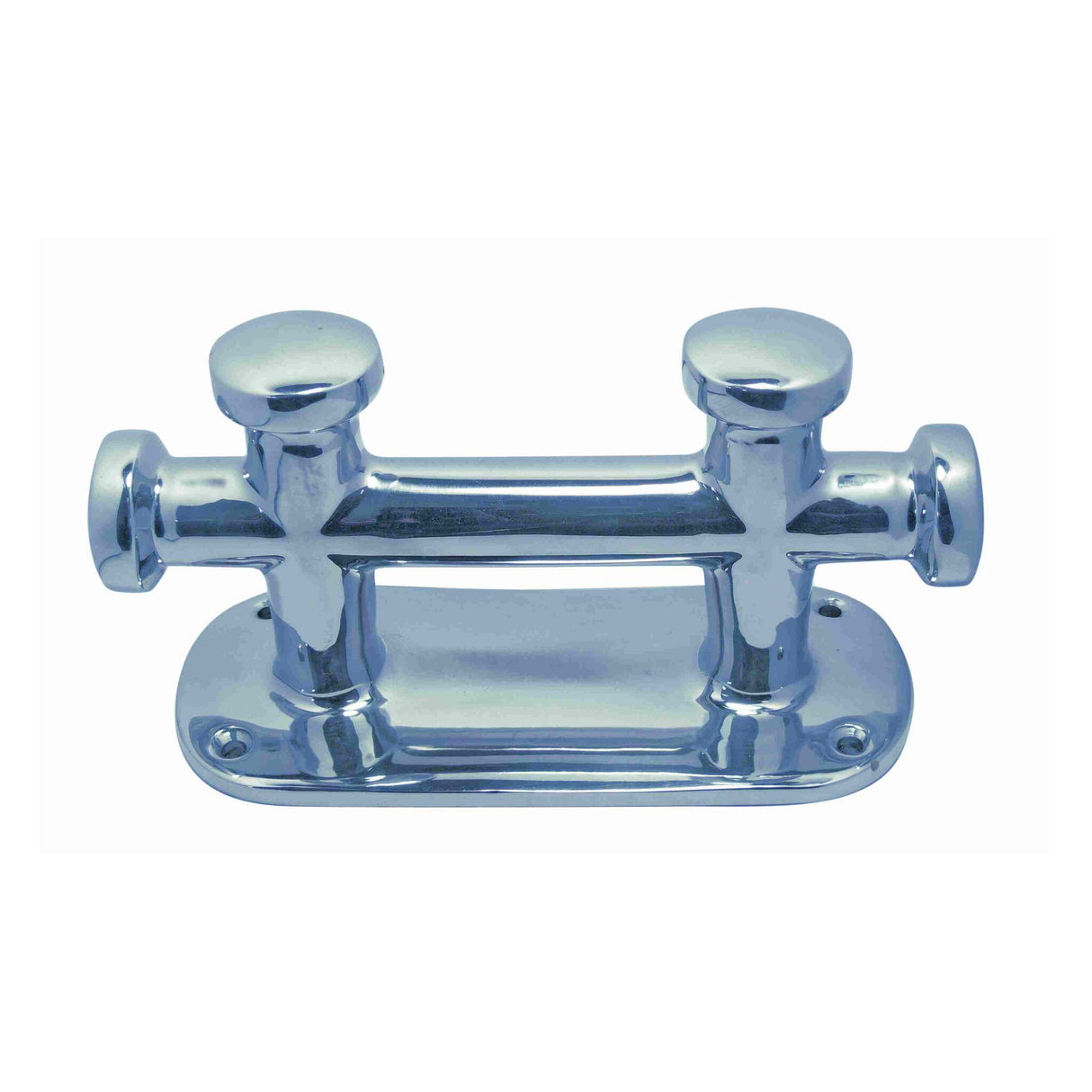 Cross bollard polished stainless steel, A4-AISI 316, durable and rust-resistant - (Optional with double)