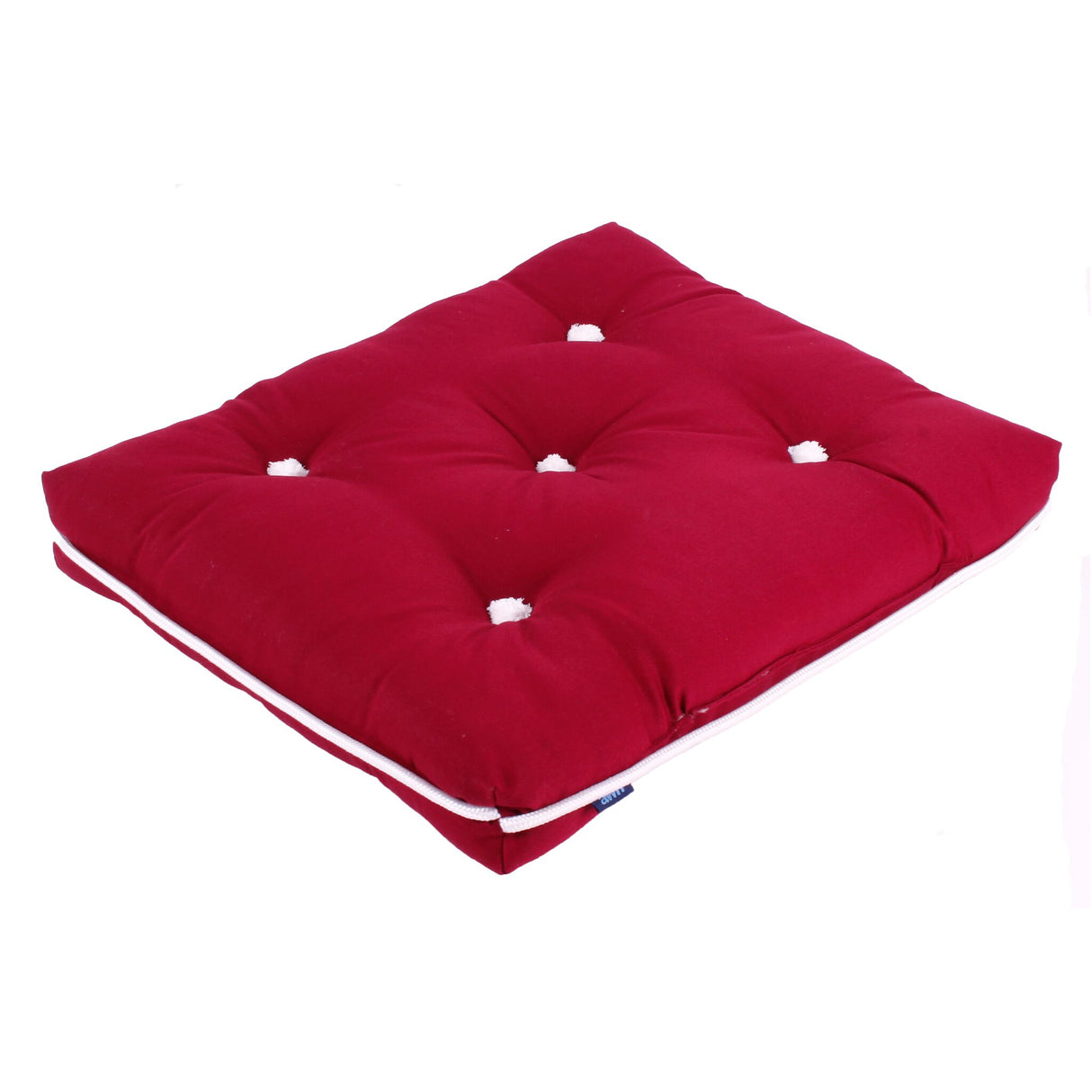 awn Kapok-Kissen Einzelkissen 100% natürliche Kapokfüllung, wasserabweisend, bequeme Sitzunterlage - bordeaux-rot, grau, hellgrau, navy-weiß, rot, dunkelblau, dunkelgrün, blau, weiß