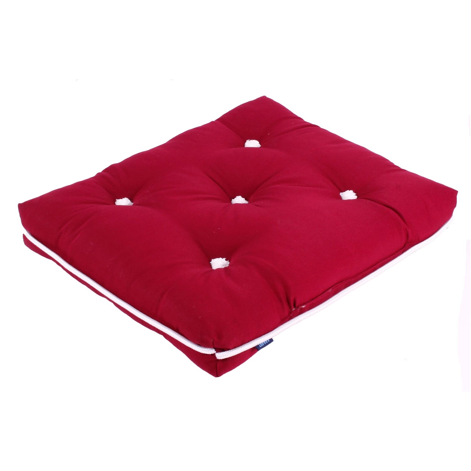 awn Kapok-Kissen Einzelkissen 100% natürliche Kapokfüllung, wasserabweisend, bequeme Sitzunterlage - bordeaux-rot, grau, hellgrau, navy-weiß, rot, dunkelblau, dunkelgrün, blau, weiß