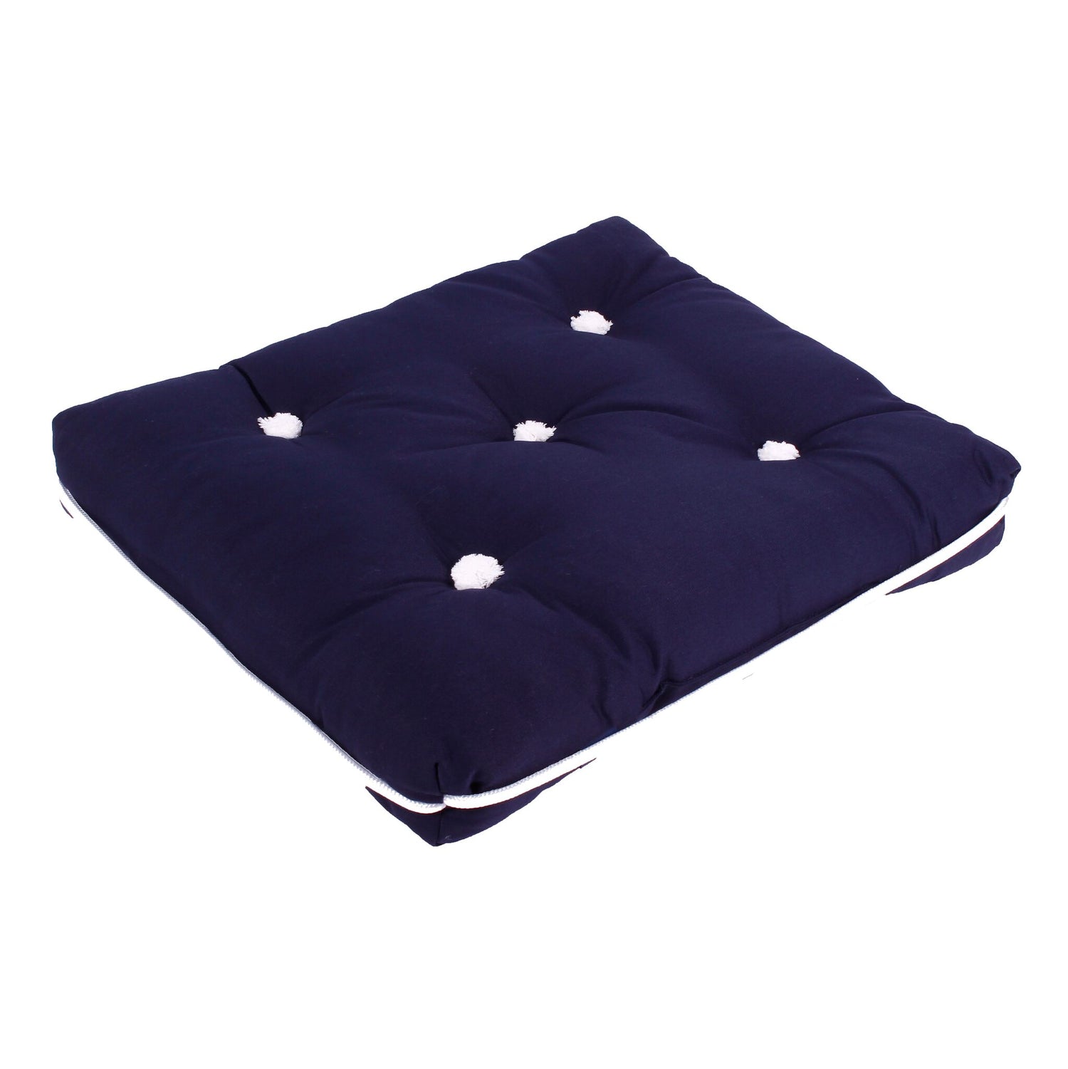 awn Kapok-Kissen Einzelkissen 100% natürliche Kapokfüllung, wasserabweisend, bequeme Sitzunterlage - bordeaux-rot, grau, hellgrau, navy-weiß, rot, dunkelblau, dunkelgrün, blau, weiß