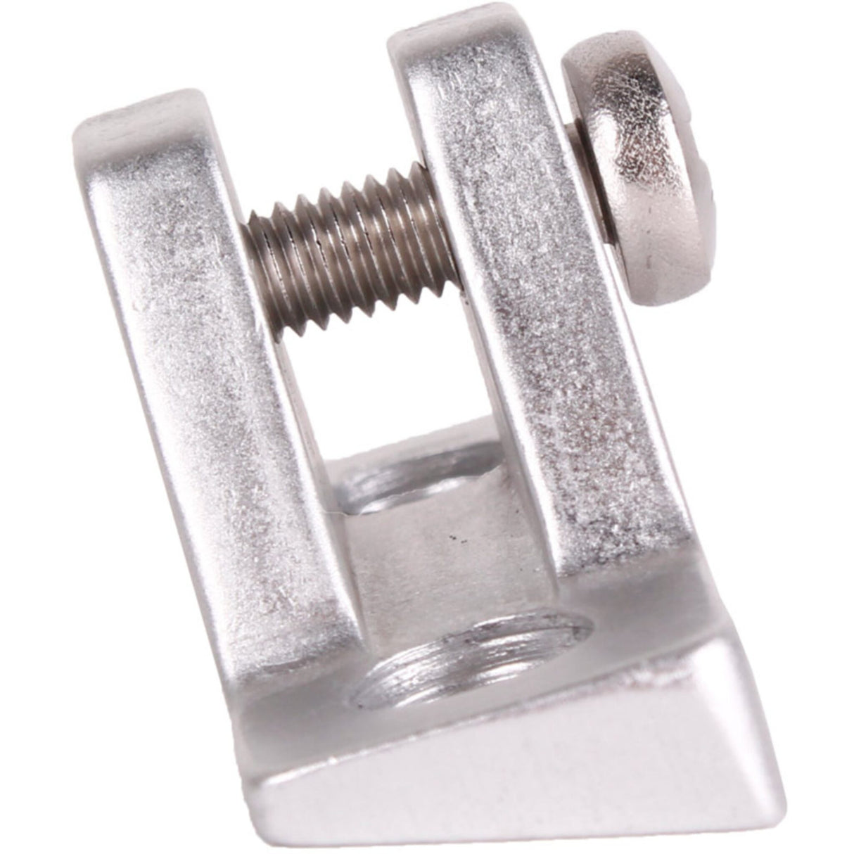 Pfeiffer Marine lower part for folding top fittings, anodized aluminum, for tube diameter 20 mm - angled base plate (15°) or straight base plate (90°)