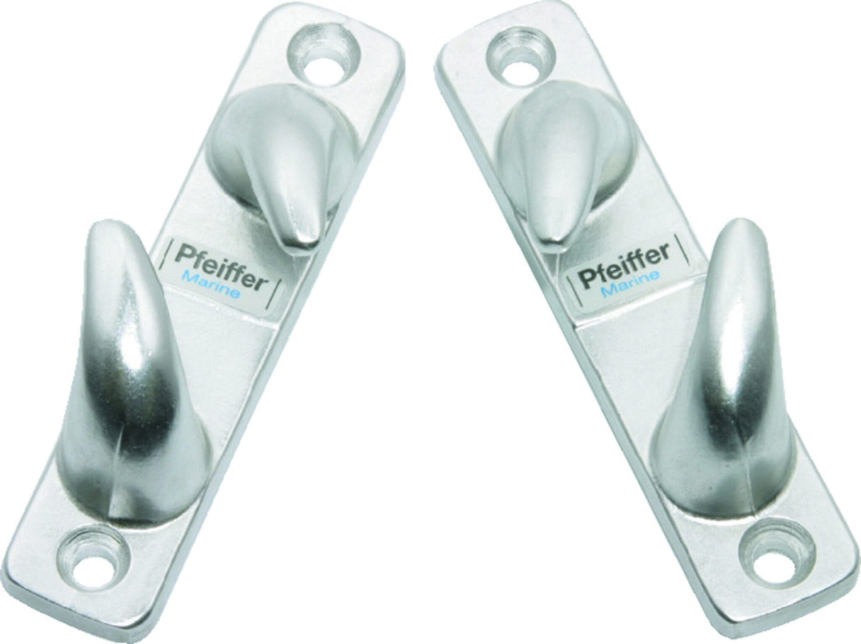 Pfeiffer Marine lip cleat made of anodized aluminum, aluminum clamp for marine applications - 107 - 147 mm