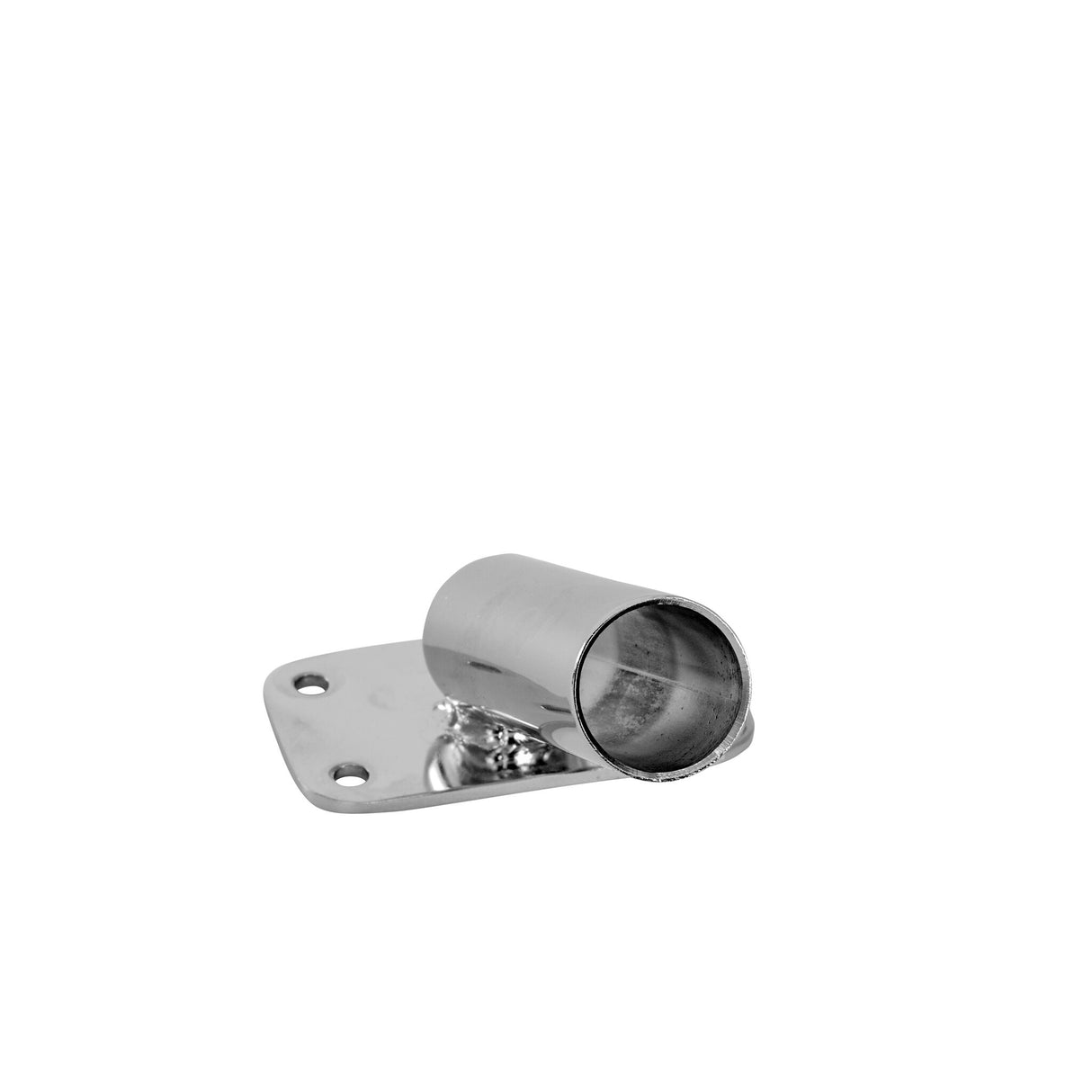 awn Flaggenstockhalter Edelstahl, Fahnenhalter rostfrei, Neigung 30 Grad, für 22 mm Durchmesser