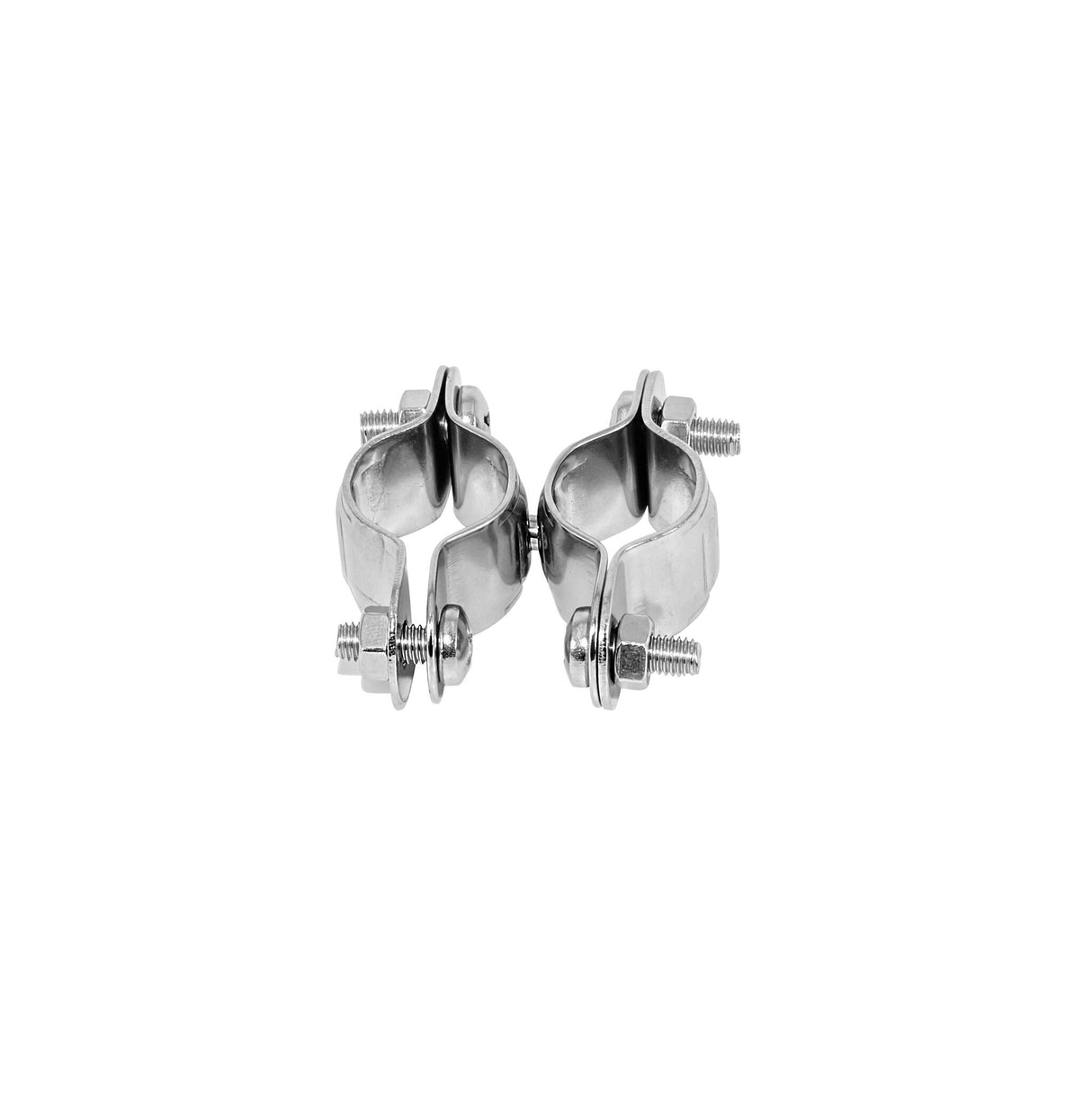 Doppelschelle für Rohre Edelstahl 25 mm, Rohrverbinder, robust und langlebig