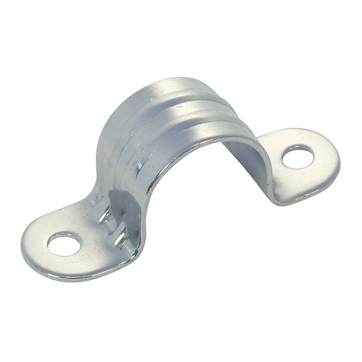Pipe clamp polished stainless steel for 25 mm pipes, pipe holder, rustproof