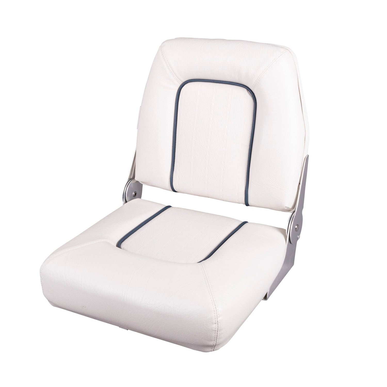 SPRINGFIELD Motorbootsitz COACH, klappbarer Einzelsitz mit dicken Kissen, hochwertiger Steuerstuhl aus Vinyl, robustes Design mit Aluminium-Scharnieren - blau oder weiß