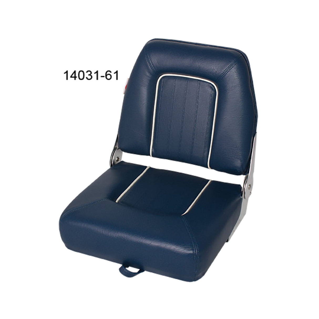 SPRINGFIELD Motorbootsitz COACH, klappbarer Einzelsitz mit dicken Kissen, hochwertiger Steuerstuhl aus Vinyl, robustes Design mit Aluminium-Scharnieren - blau oder weiß
