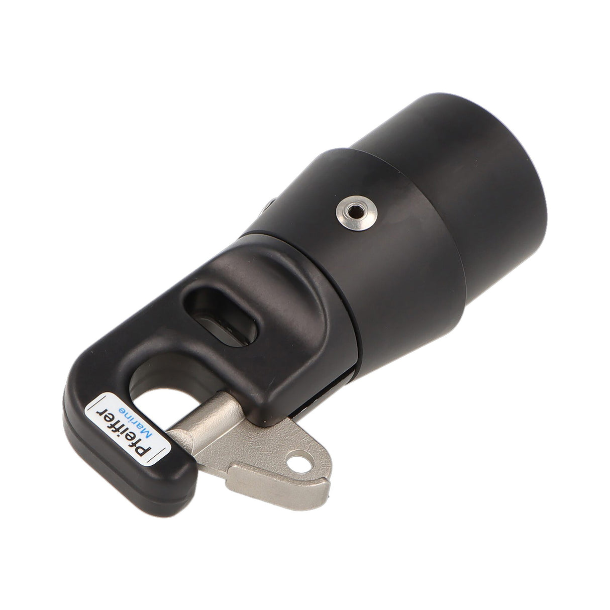 Spinnakerbaumbeschlag Alu gegossen, schwarz eloxiert, Rigg-Zubehör, langlebig und korrosionsbeständig - 40 - 50 x 2 - 2,55 mm