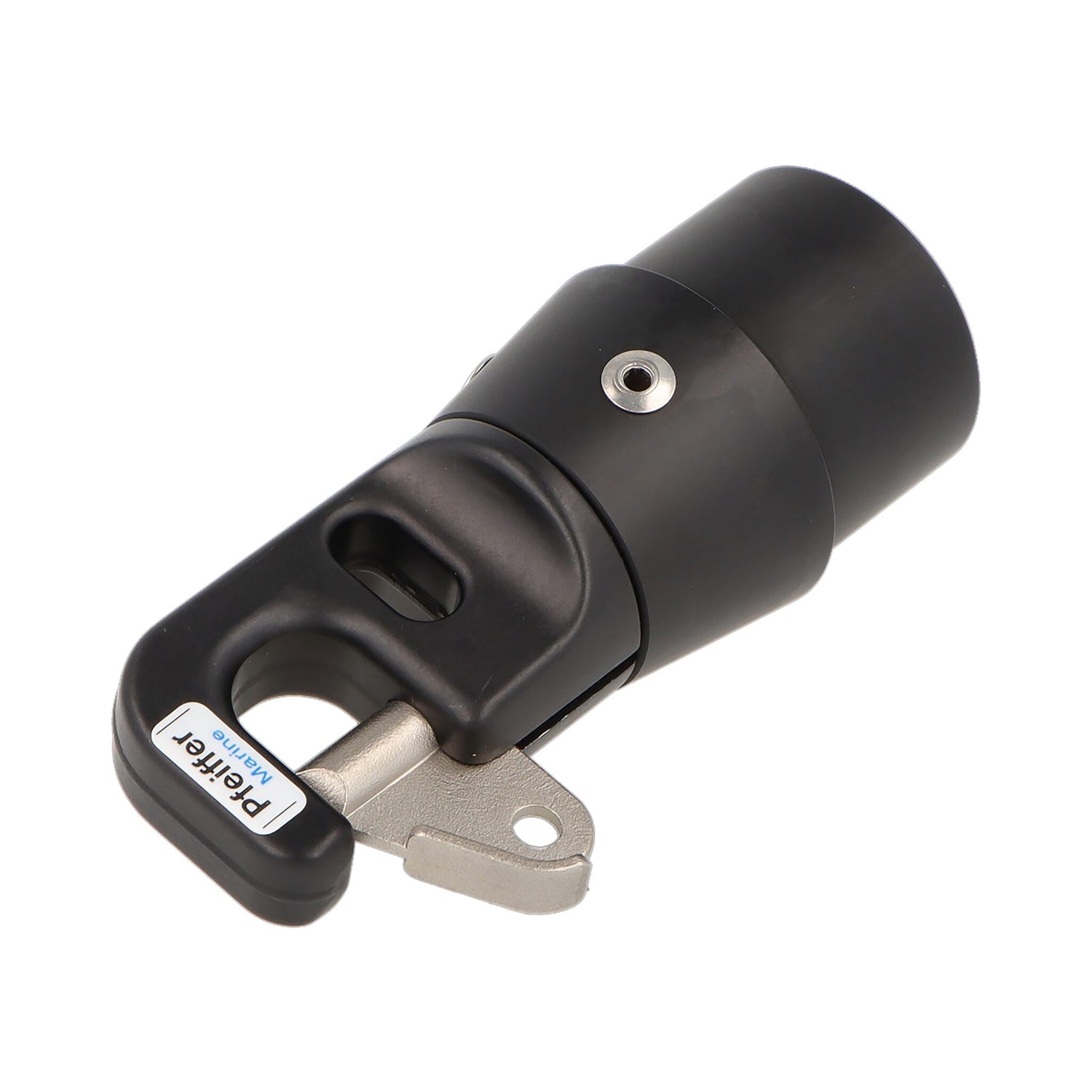Spinnakerbaumbeschlag Alu gegossen, schwarz eloxiert, Rigg-Zubehör, langlebig und korrosionsbeständig - 40 - 50 x 2 - 2,55 mm