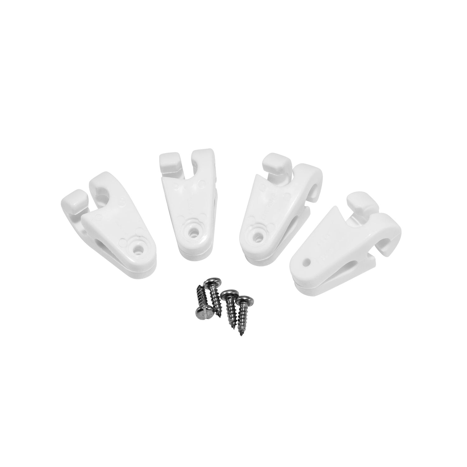 Stagreiter Kunststoff weiß, VP 4 Stück, langlebig und robust - für Vorstag-Ø 3mm oder 4mm