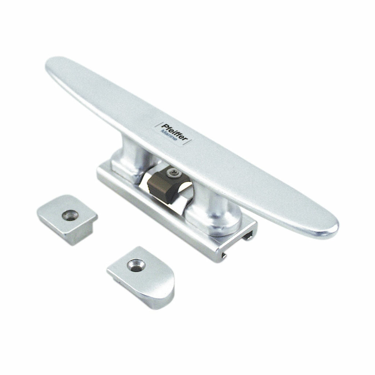 Spring cleat, anodized aluminum, seawater resistant, genoa lamp - 200 - 260 mm