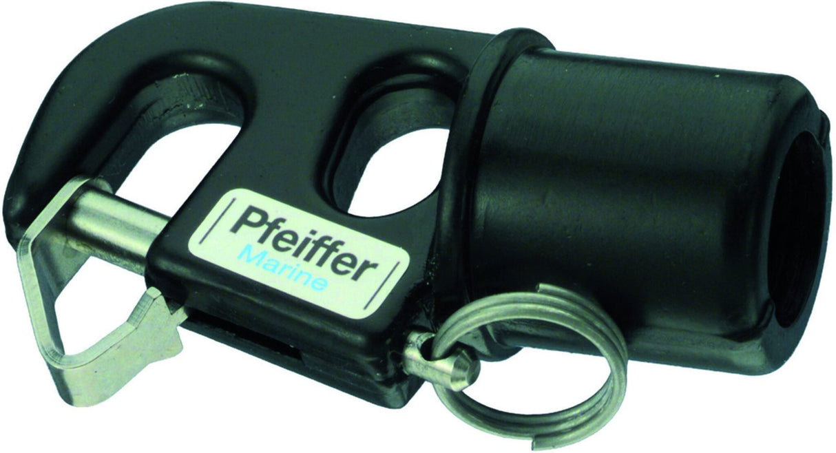 Pfeiffer Marine Regatta-Spinnakerbeschlag Geschmiedet, schwarz eloxiert, Hochwertiger Bootszubehör - 25 - 30 mm