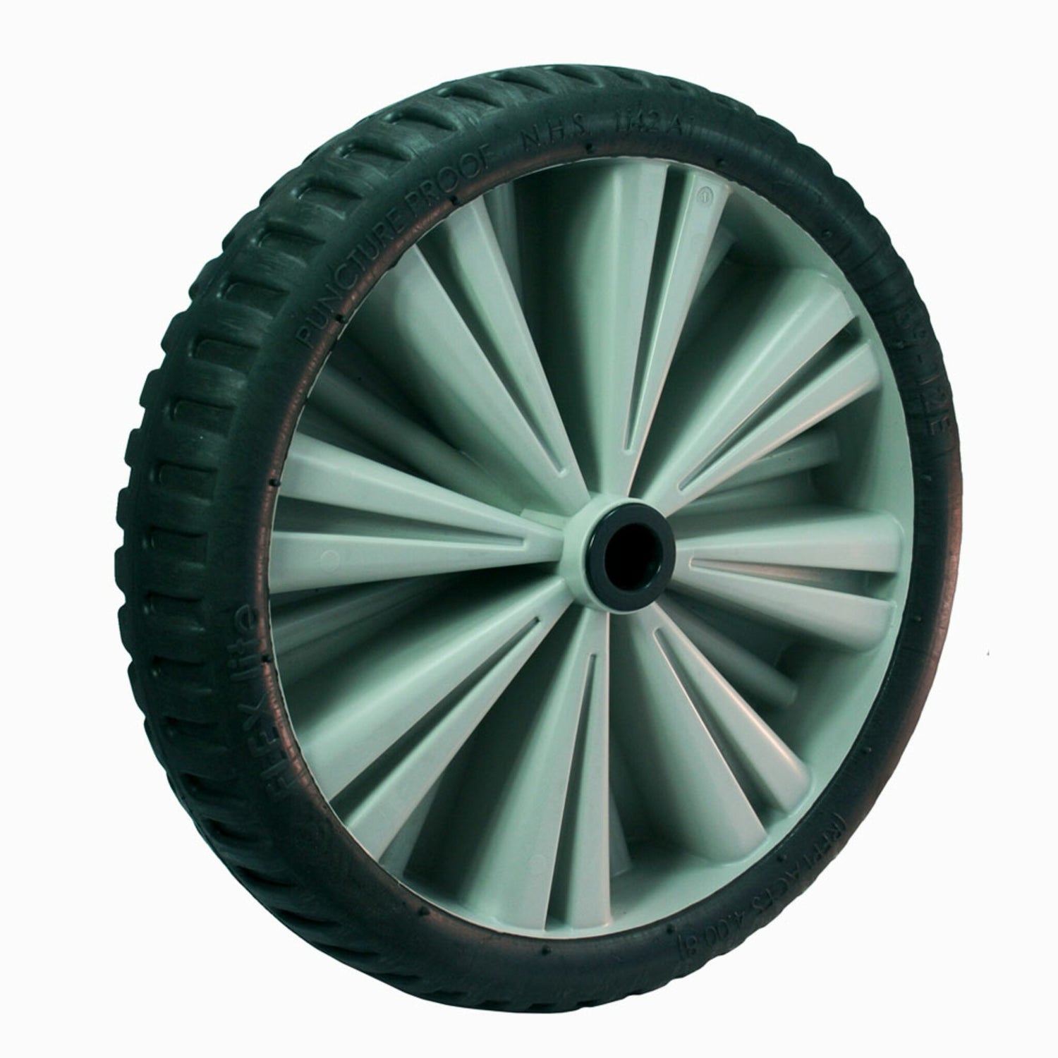 Opti Ersatzrad Vollgummi 37 cm, Slipwagen-Rad, unplattbar