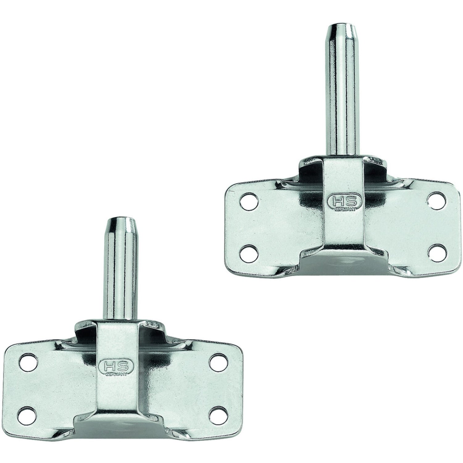 HS Spiegelbeschlag massive Ausführung, Spiegelhalterung, hohe Materialstärke 2 mm - 31.5 - 41.5 mm