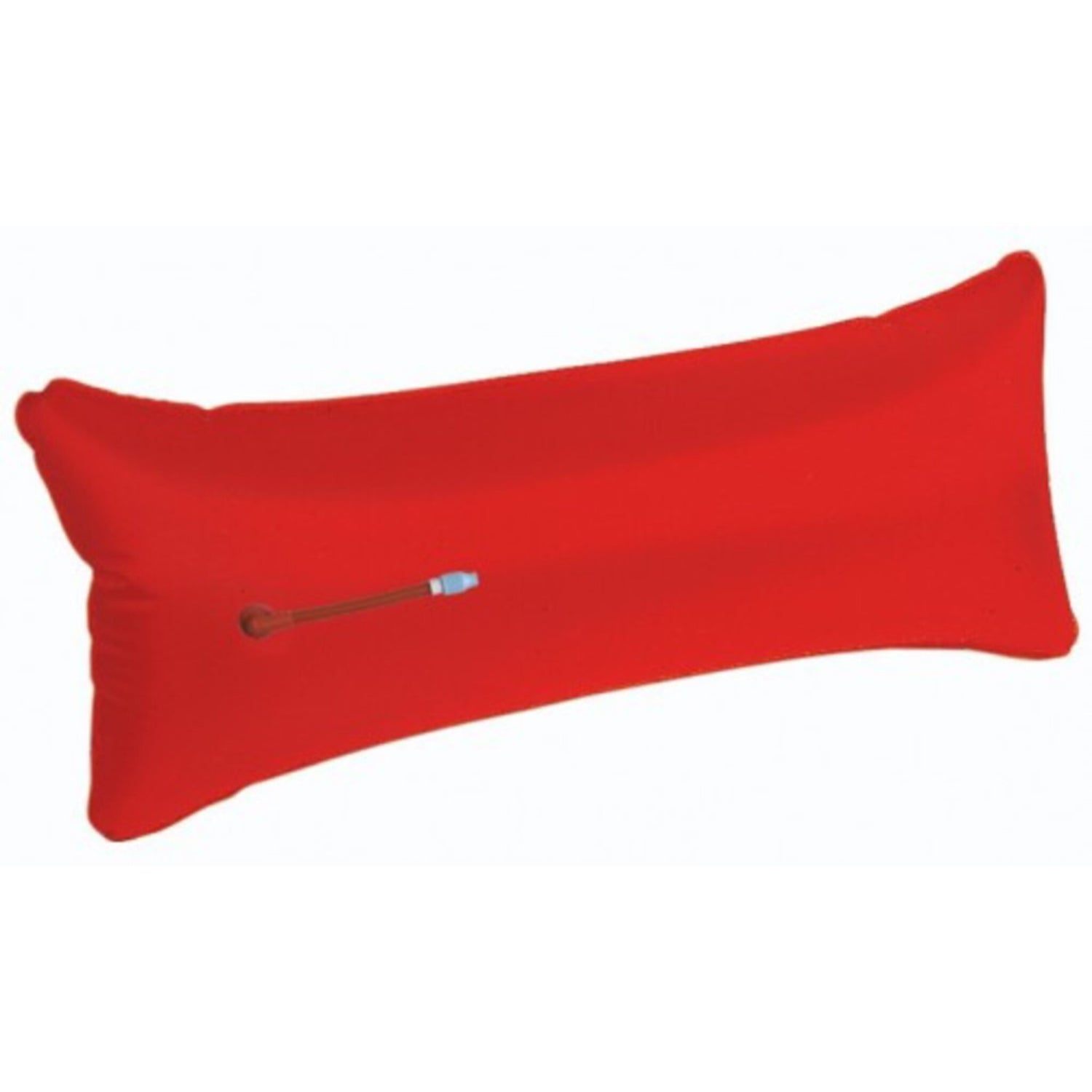 Optiparts Auftriebskörper 48l rot PU-beschichtetes Nylon, Schwimmkörper, Schraubventil IODA '95 Maße 92 x 29 cm