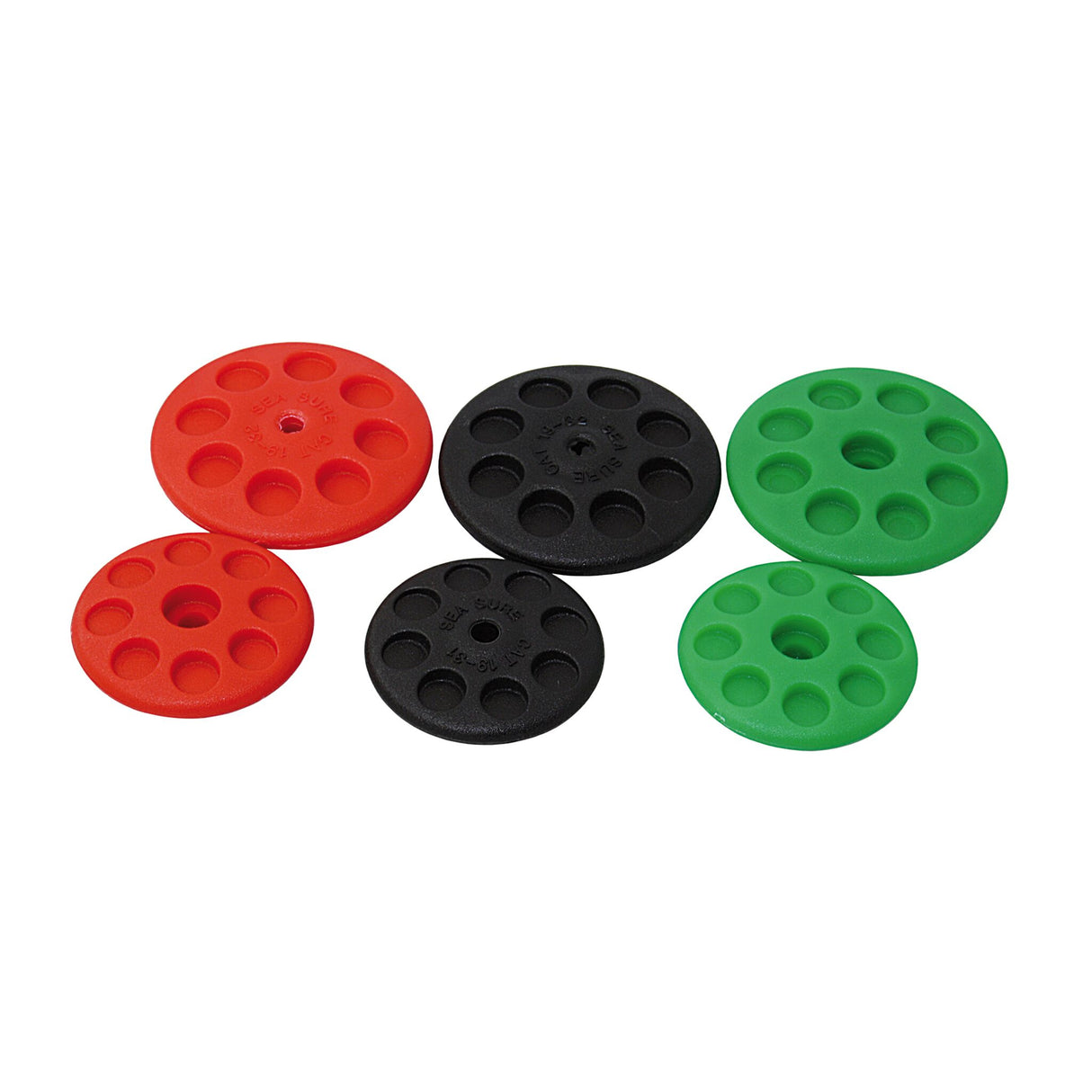 Trapez-Griffscheibe 52 mm, ergonomisch, optimaler Halt - grün, schwarz, rot