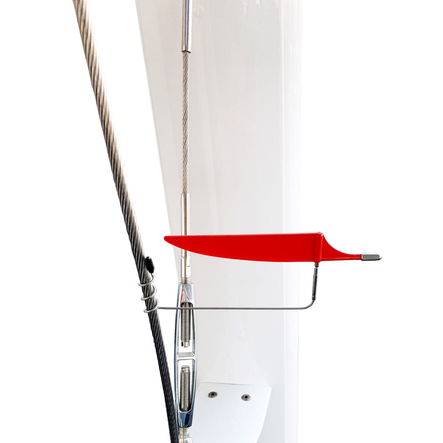 Pfeiffer Marine Wantenverklicker rostfreier Stahl, Wantenanzeiger, präzise Anzeige mit Gegengewicht, Länge 170 mm - grün oder rot