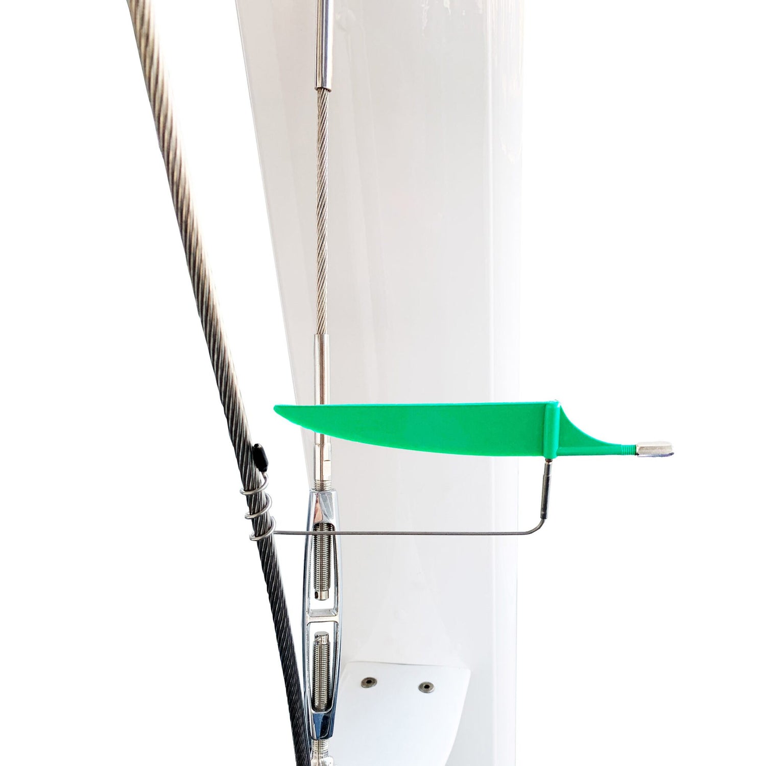 Pfeiffer Marine Wantenverklicker rostfreier Stahl, Wantenanzeiger, präzise Anzeige mit Gegengewicht, Länge 170 mm - grün oder rot