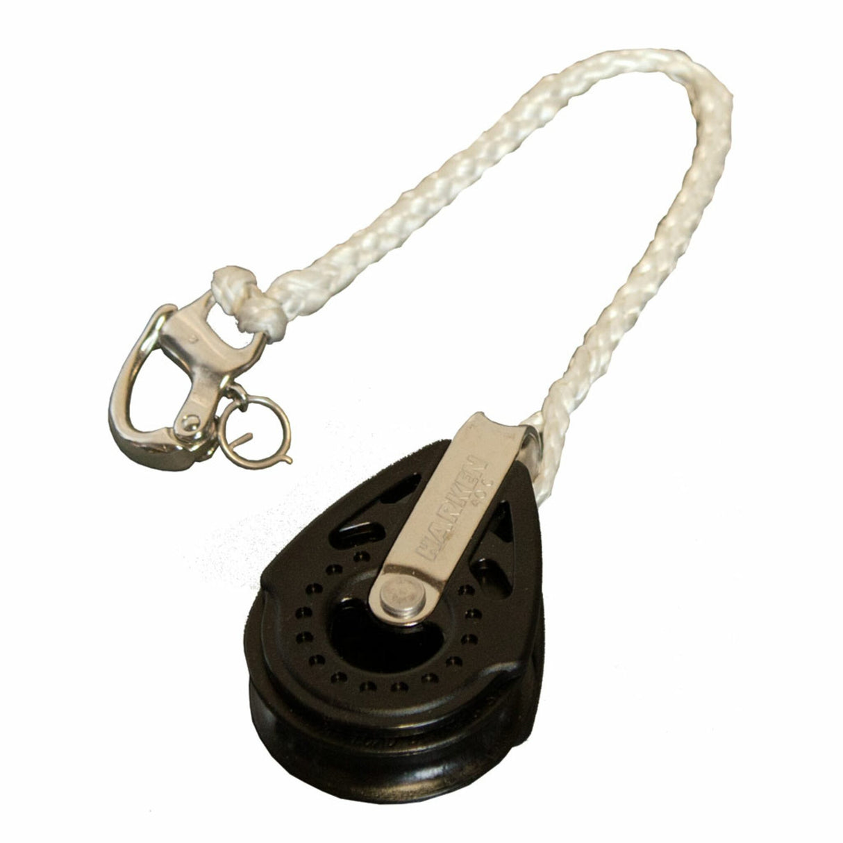 HARKEN Carboblock mit 38 mm Vectranverlängerung, Segelblock mit Schnappschäkel, robust und langlebig