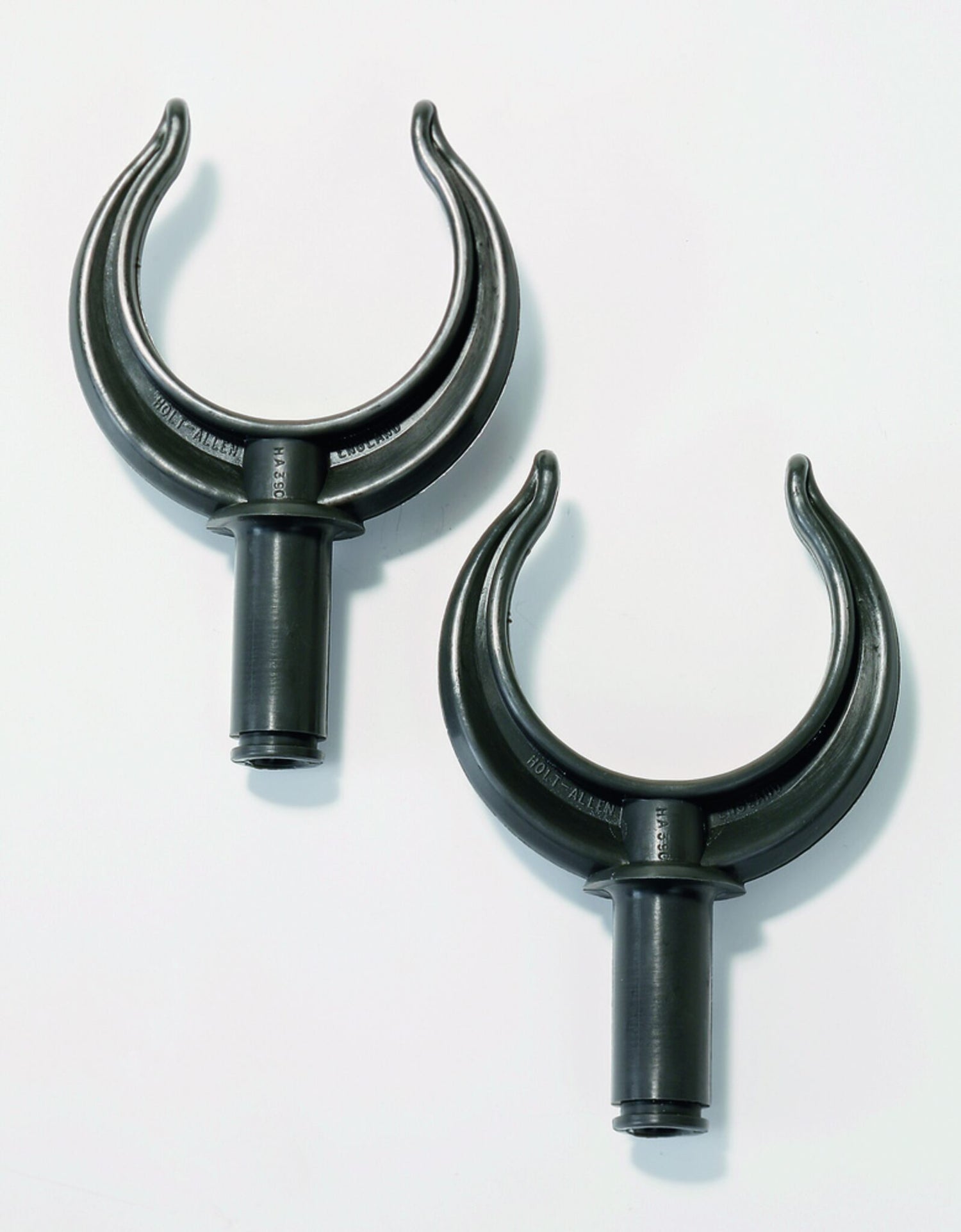 Ruderdolle Nylon Schwarz, Paddelhalter, Innen-Ø 63 mm, Zapfen-Ø 18 mm, Gabelweite 50 mm, 2 Stück