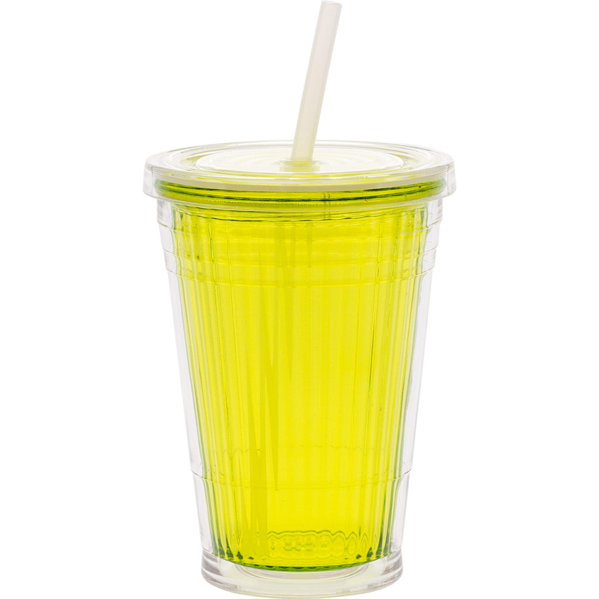 Gimex Thermobecher 450 ml doppelwandig, Trinkbecher, robust mit Schraubdeckel und Trinkhalm - türkis, brombeerfarben, lime