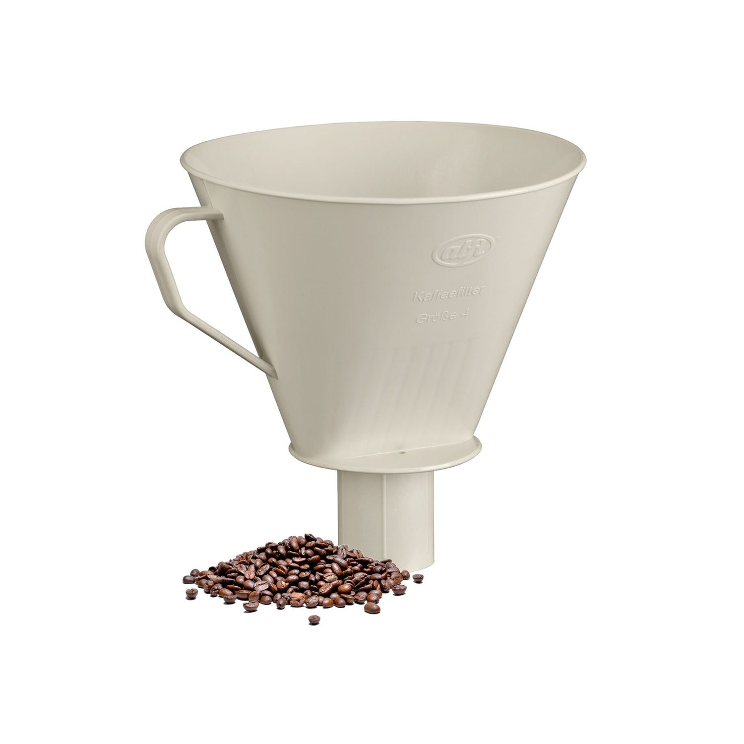 Alfi Kaffeefilter langer Stutzen Gr. 4, Filtereinsatz Camping, aus 100 % Biokunststoff, ideal für unterwegs