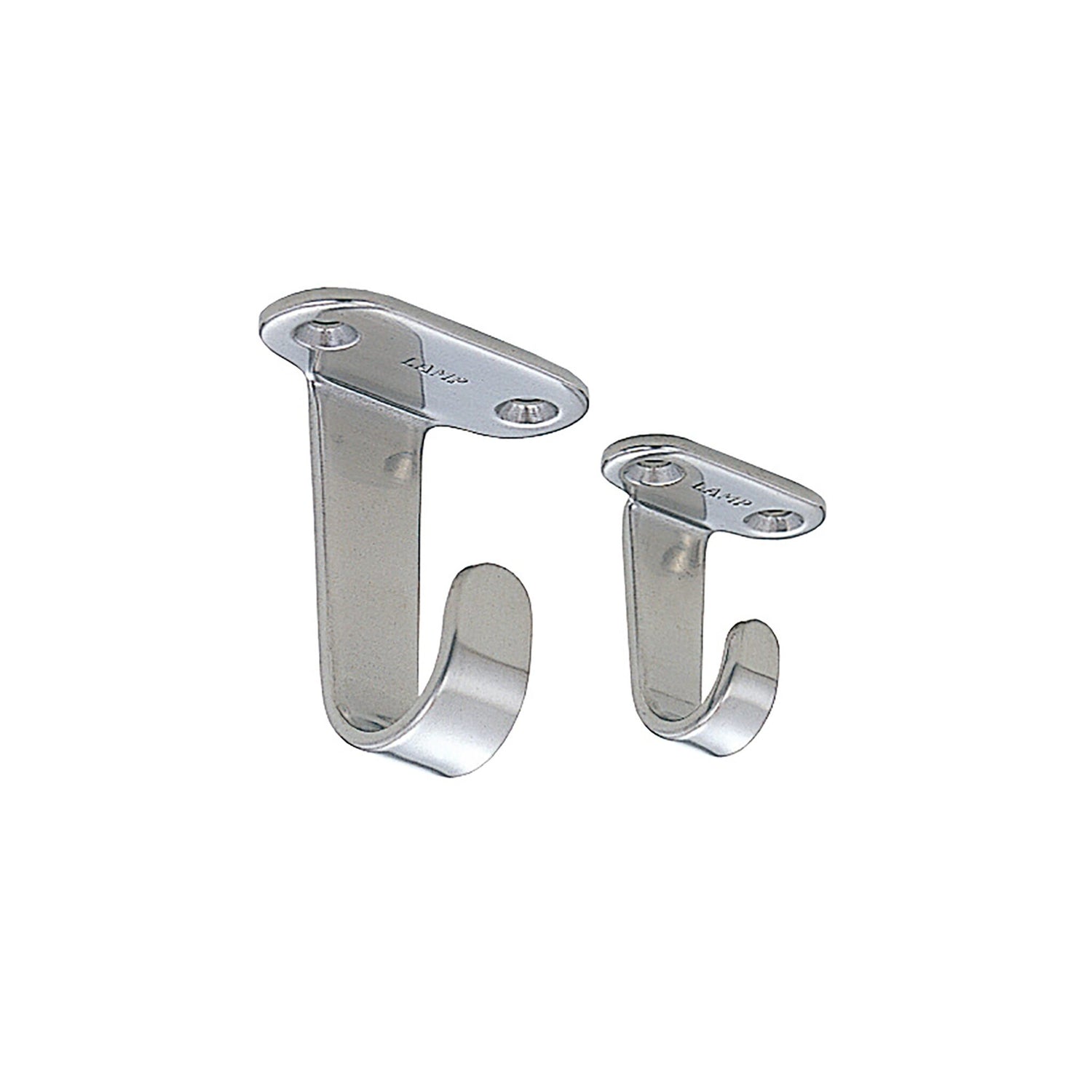 Edelstahl-Haken Typ HJ gebürstet, rostfreier Haken, langlebig und robust - 32.5 - 47.5 mm