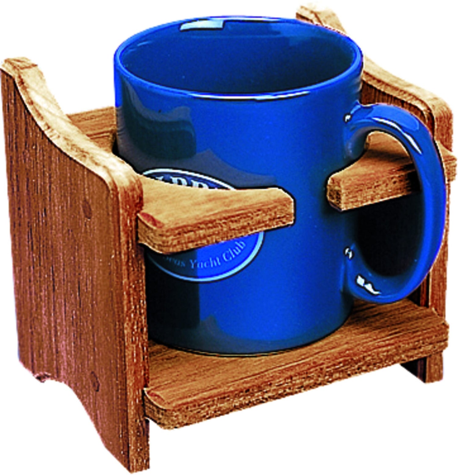ARC Becherhalter Teakholz für Kaffee- oder Teebecher, Bechercaddy, platzsparendes Design