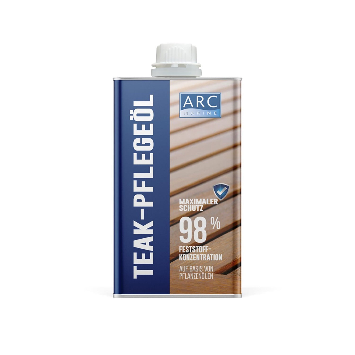 ARC Teak-Pflegeöl 250 ml, Holzöl für Innen- und Außenbereich, für alle Holzarten geeignet, schnell einziehend und nicht fettend
