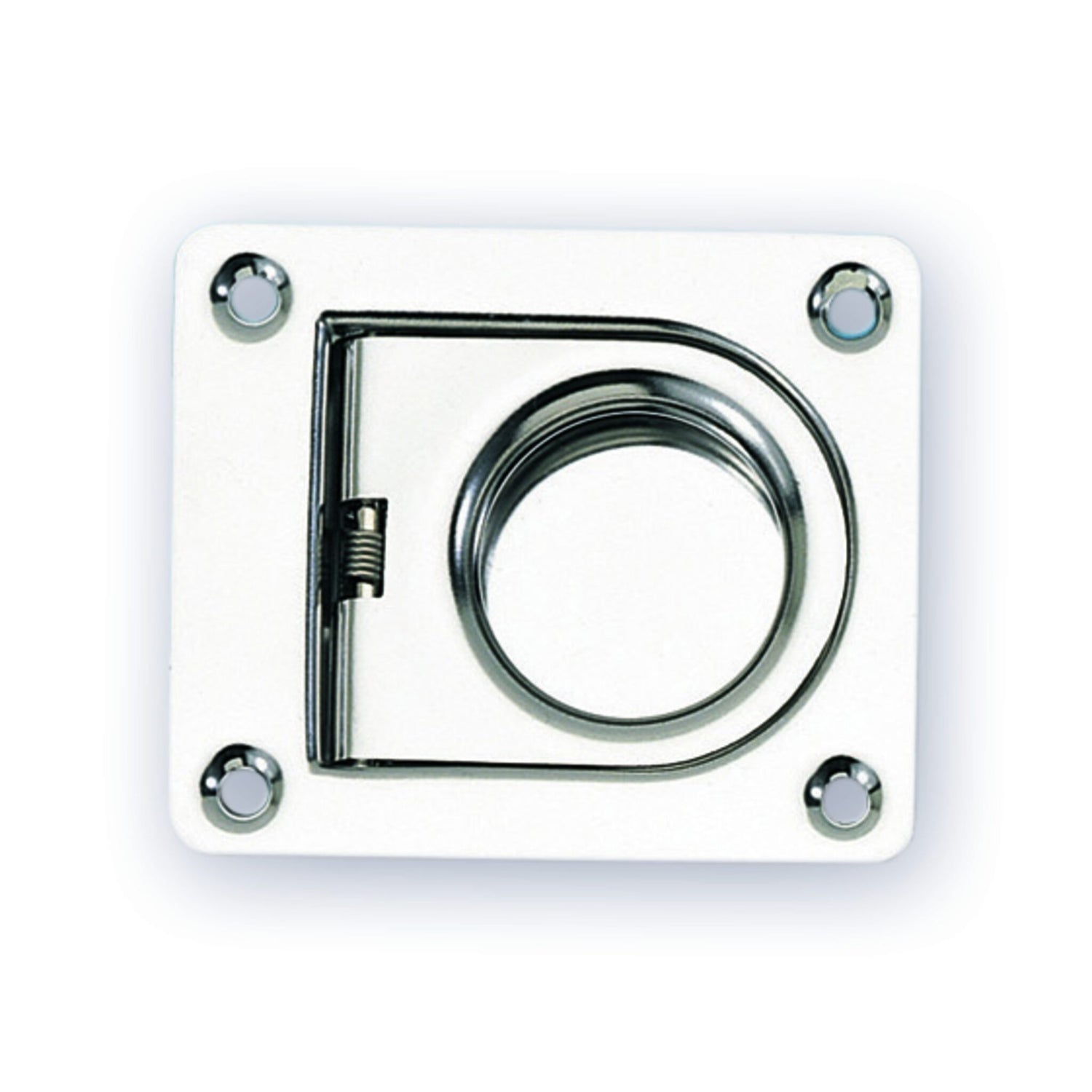 Einlassgriff Edelstahl rostfrei Feder 65x55mm, Griff für den Innenbereich, langlebig