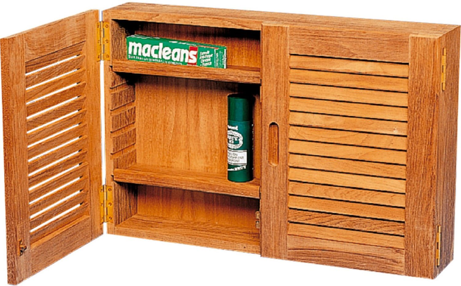 ARC Badschrank Teakholz Wandmontage, Badezimmer Regal, variable Fachaufteilung 56x38x12 cm