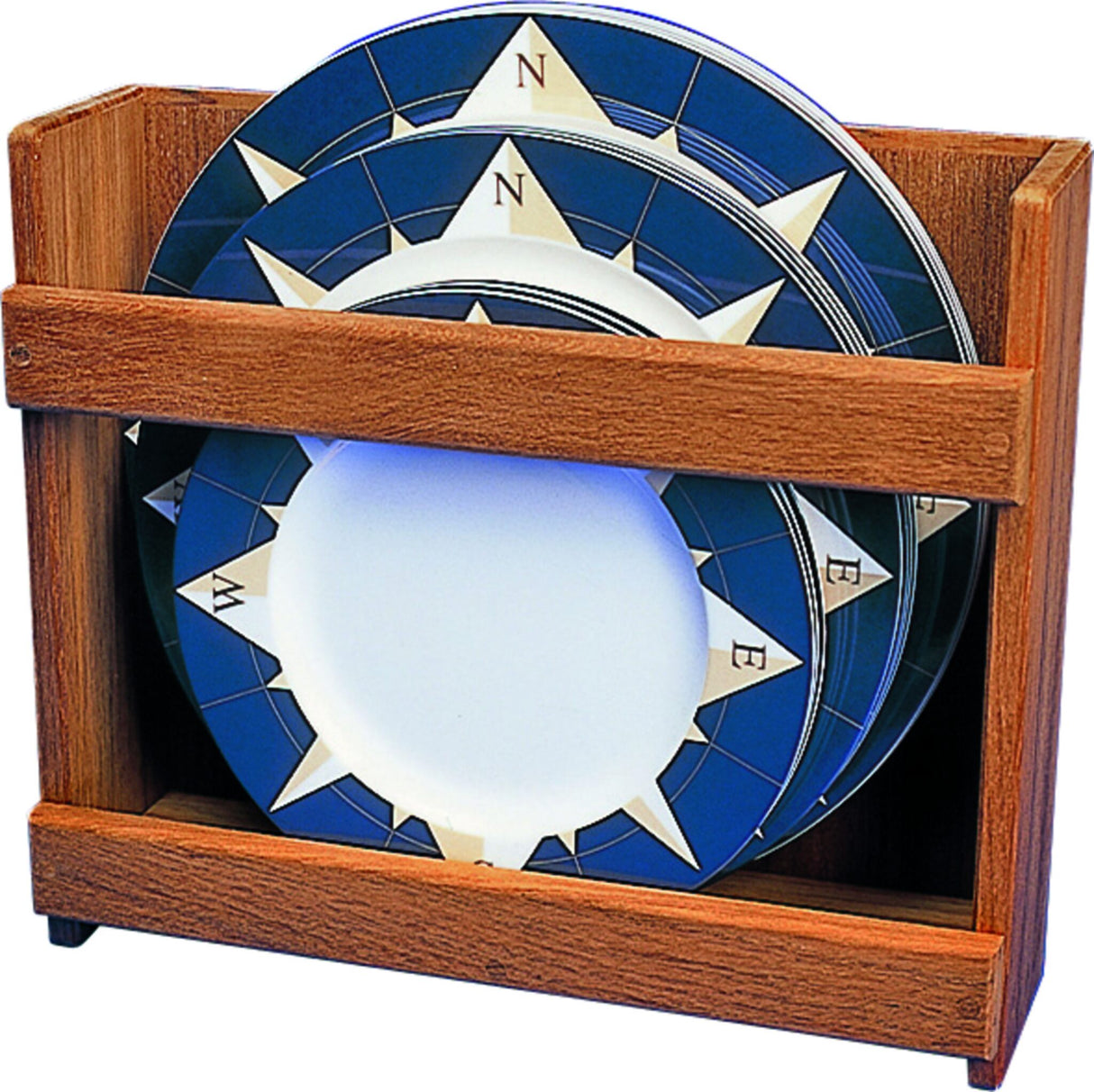 ARC Tellerhalter-Regal Teakholz 12 Essteller Wandmontage 保管ラック USP