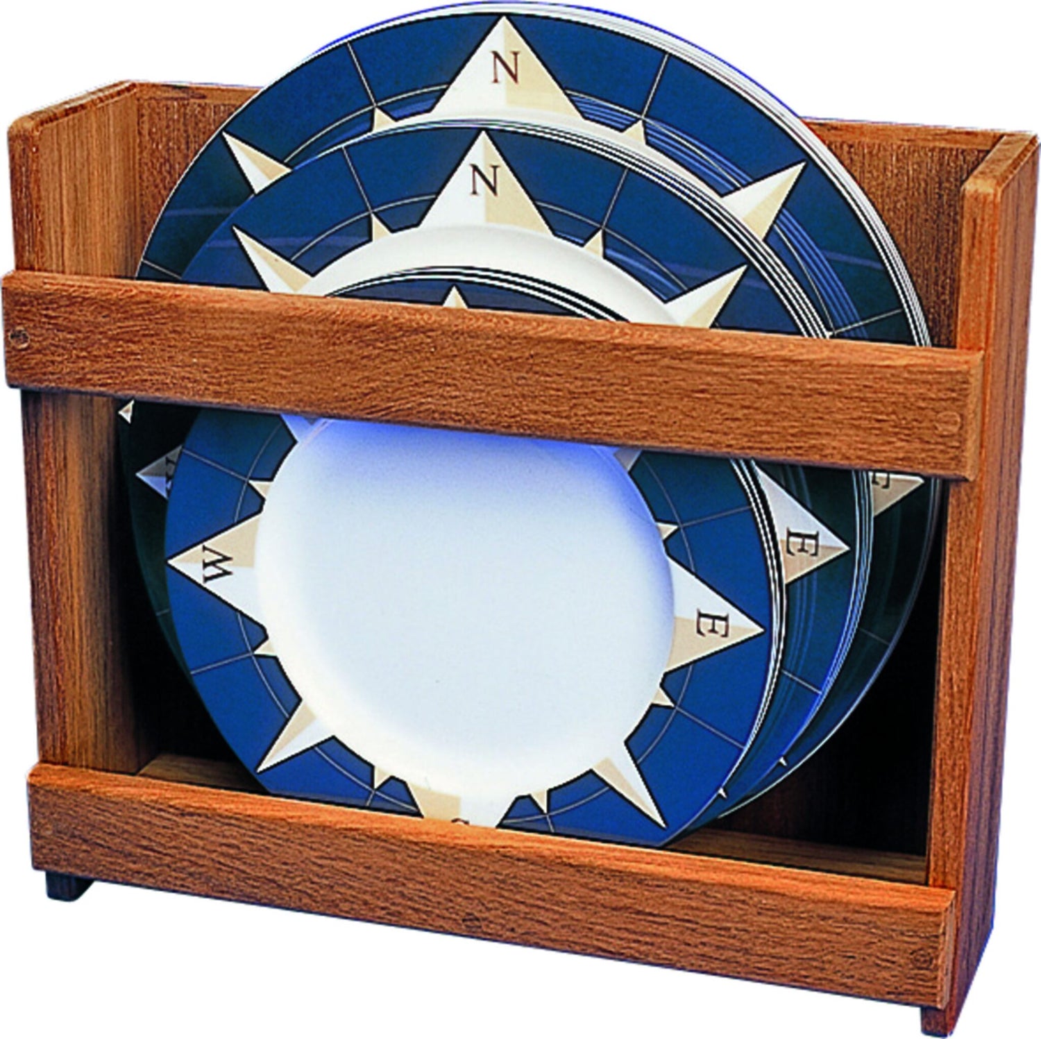 ARC Tellerhalter-Regal Teakholz 12 Essteller Wandmontage 保管ラック USP