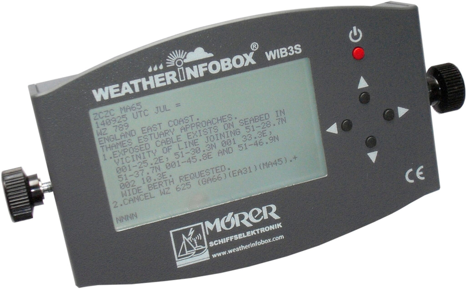 MÖRER Wetterinfobox WIB4S Wetteranalysestation, paralleler Empfang und automatische Nachrichtenverwaltung, weltweite Datenverfügbarkeit