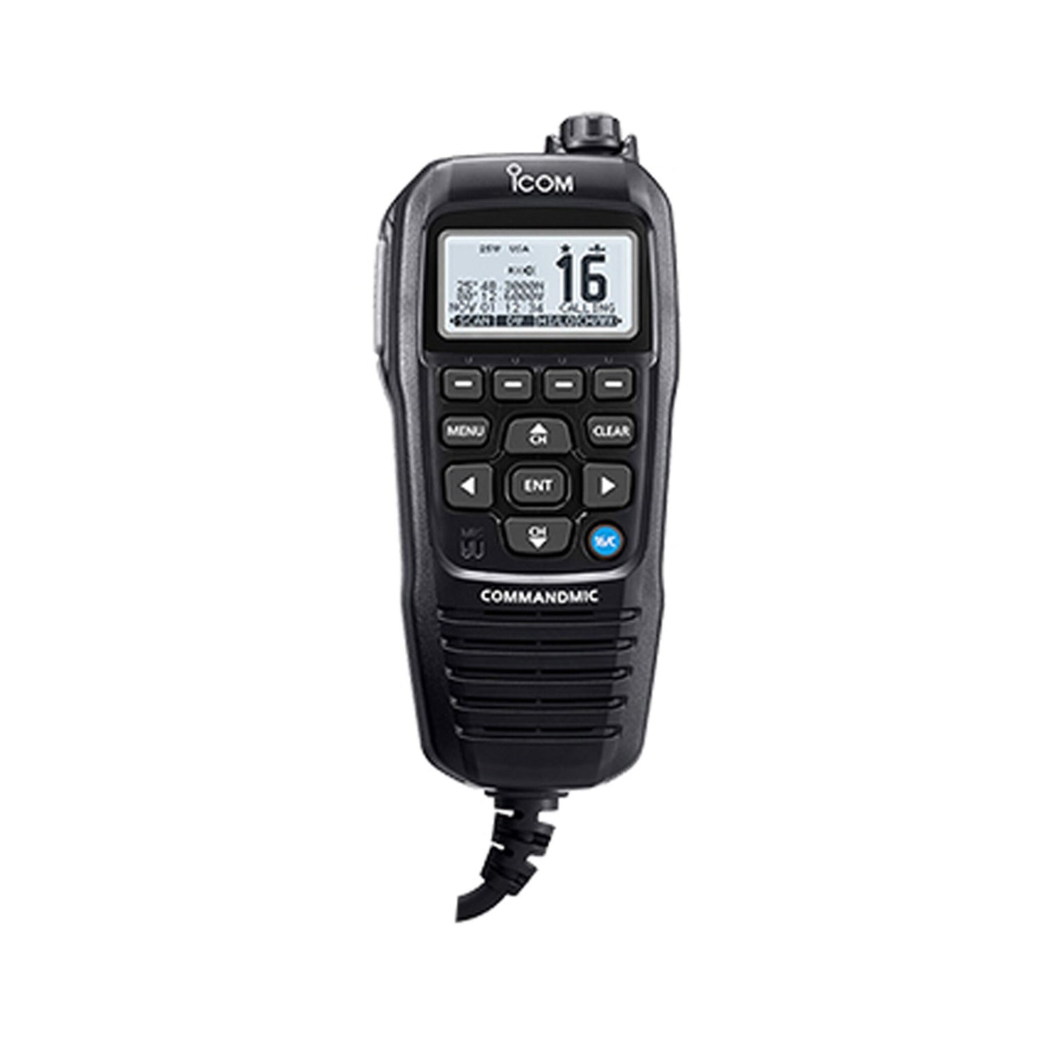 Icom Fernbedienungsmikrofon COMMANDMIC, Steuerbare Intercom-Komponente, Weiße Beleuchtung