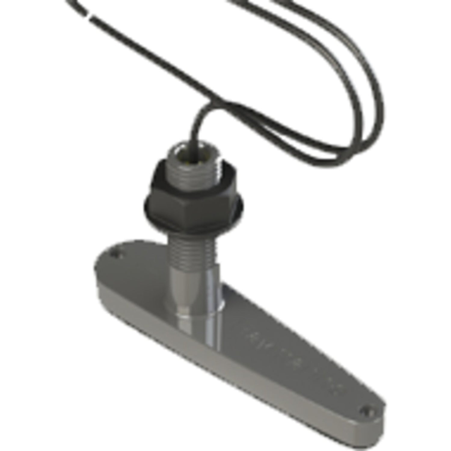Raymarine Durchbruchgeber, CPT-80 Sonarsensor mit 25°/60° Geberkegel, Tiefe & Temperaturmessung, GFK-Holz Montage 10m Kabel
