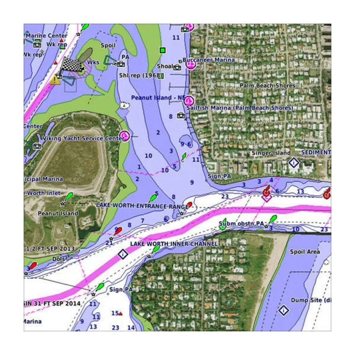 Garmin Blue-Chart G3 Vision-Kartografie Ost-Mittelmeer, Seekarte, 3D-Ansichten & Sattelitenbilder