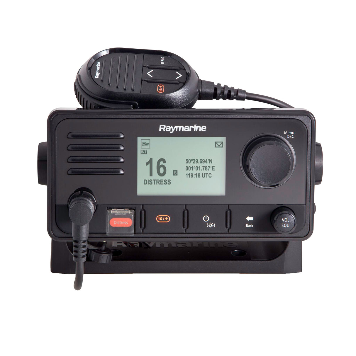 Raymarine UKW Seefunkanlage Klasse D DSC, Funkgerät, überdimensionierte Tasten & eingebautes GPS
