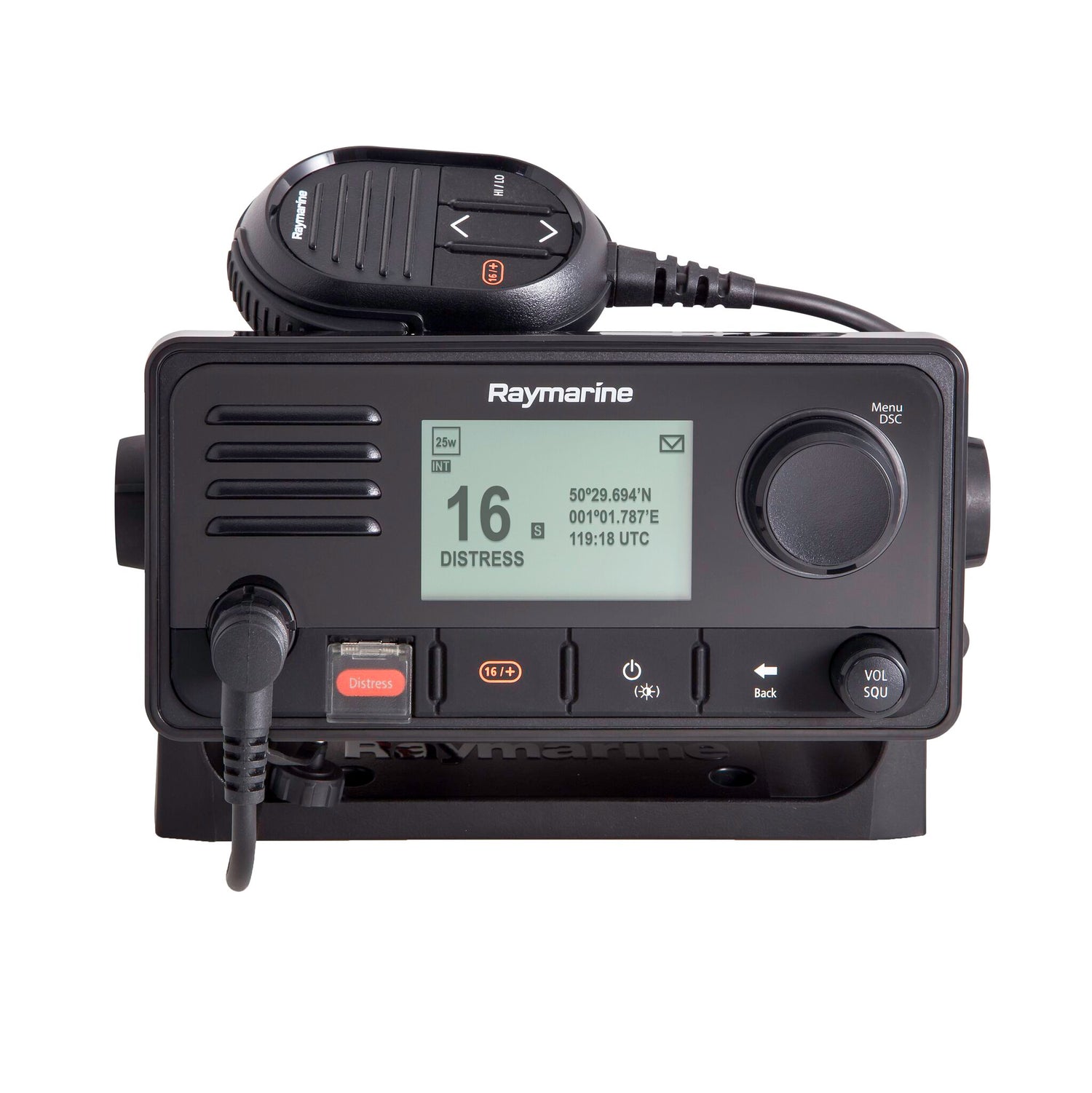 Raymarine UKW Seefunkanlage Klasse D DSC, Funkgerät, überdimensionierte Tasten & eingebautes GPS
