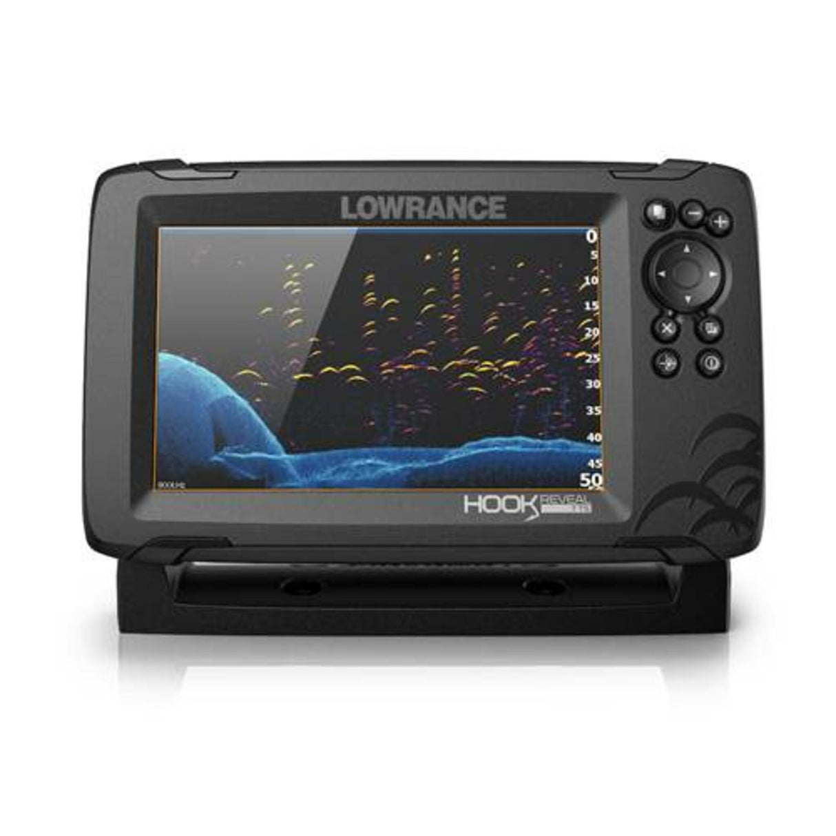 LOWRANCE Fishfinder HOOK REVEAL Depth Sounder with FishReveal™, SideScan & DownScan Imaging™ for precise fishing - 5" – 9" display size, 50/83/200 HDI or TripleShot