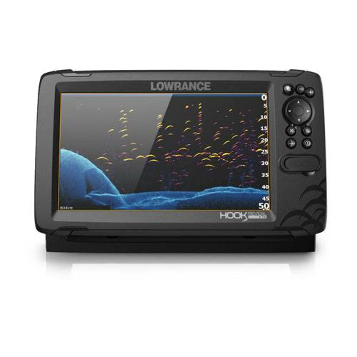 LOWRANCE Fishfinder HOOK REVEAL Depth Sounder with FishReveal™, SideScan & DownScan Imaging™ for precise fishing - 5" – 9" display size, 50/83/200 HDI or TripleShot