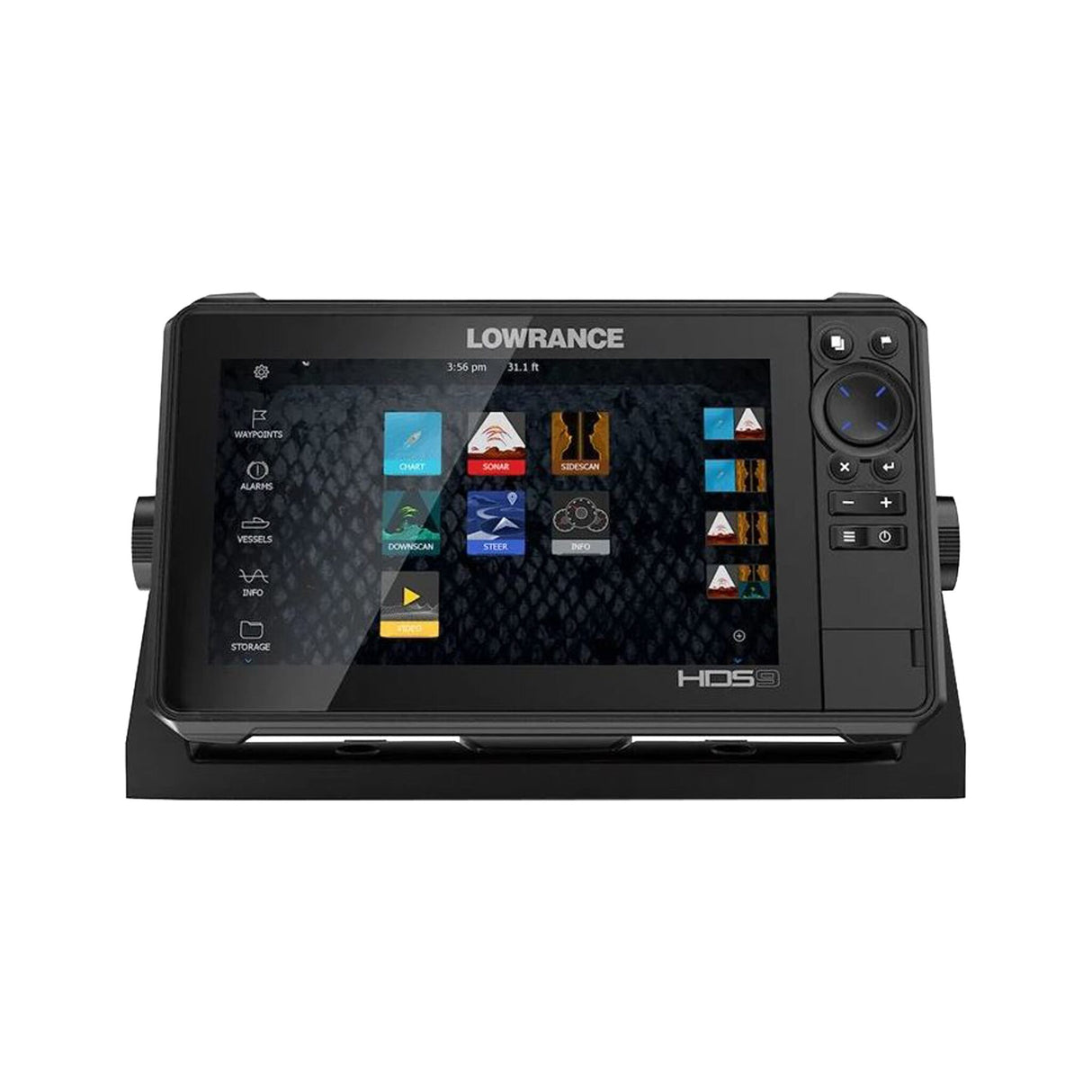 LOWRANCE Fishfinder HDS LIVE 9-inch sonar technology, transducerless depth sounder, Active Imaging™ and real-time sonar