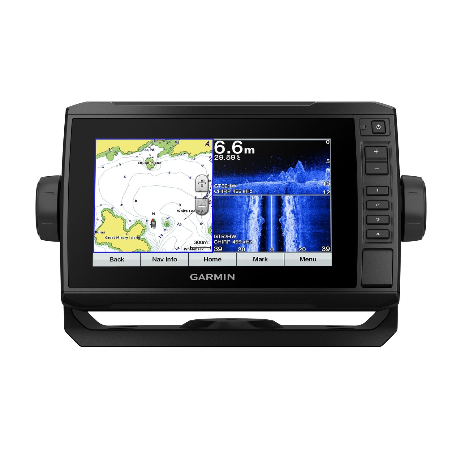 Garmin Kartenplotter Echomap UHD 72sv, 7 Zoll Touchscreen, hochauflösende Darstellung und Netzwerkfähigkeit - (Optional mit Geber)