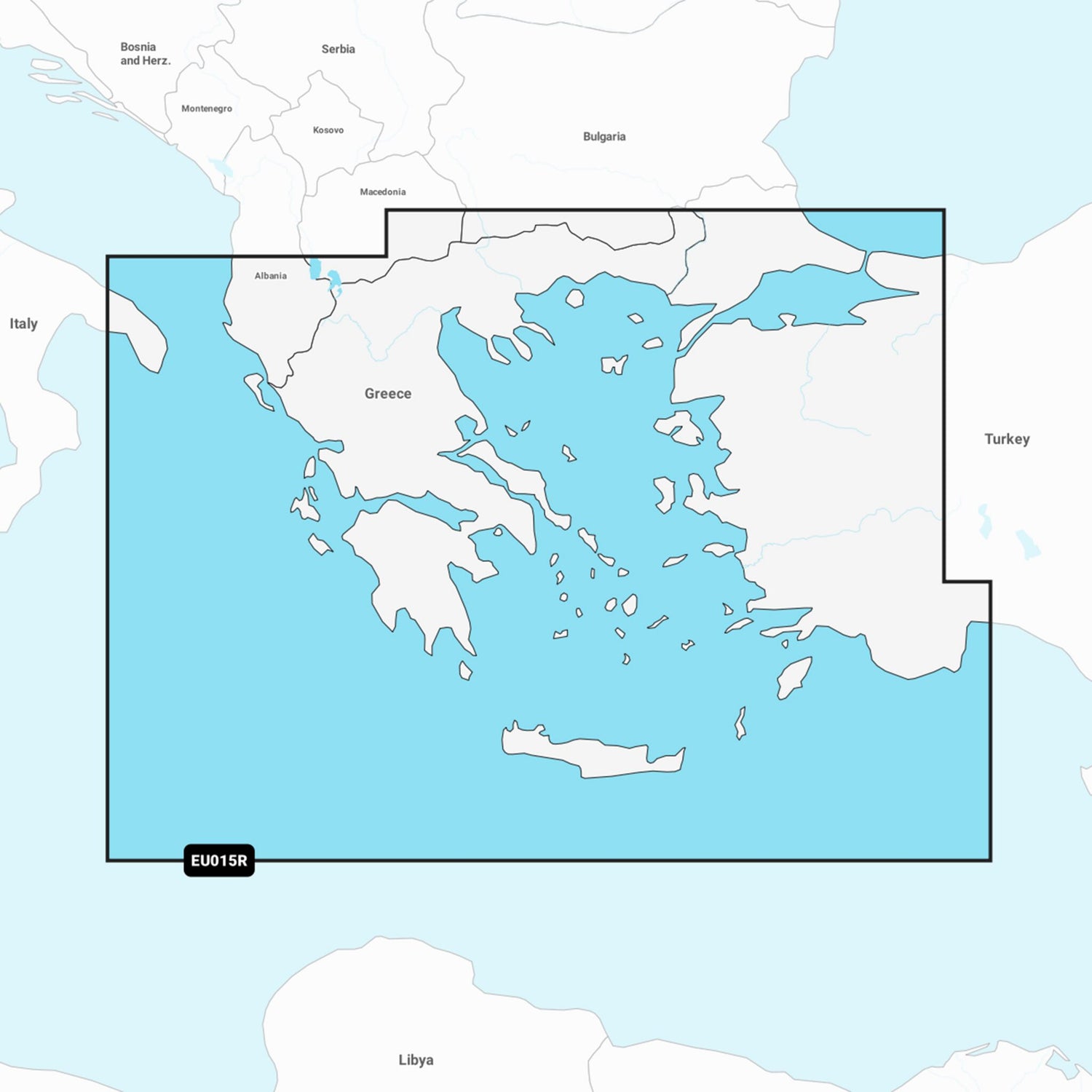 Garmin Navionics Vision+ Seekarten - Südeuropa, detaillierte Seekarten mit Auto Guidance+ Technologie - Optional mit EU-Typen