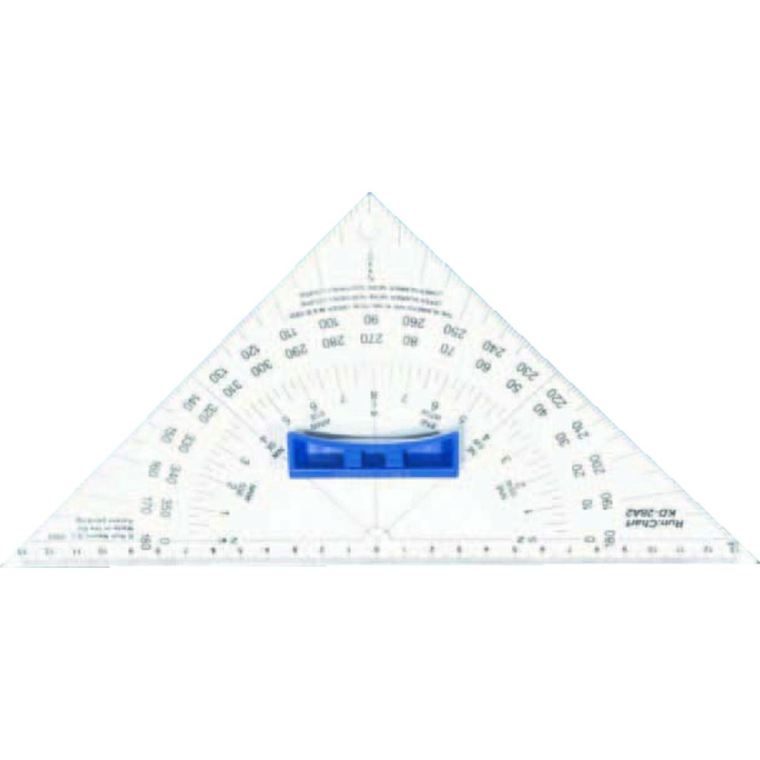 Kursdreieck Transparent 3 mm Plexiglas, klassischer Winkelmesser, besonders widerstandsfähig mit praktischem Griff - 28 cm oder 35 cm