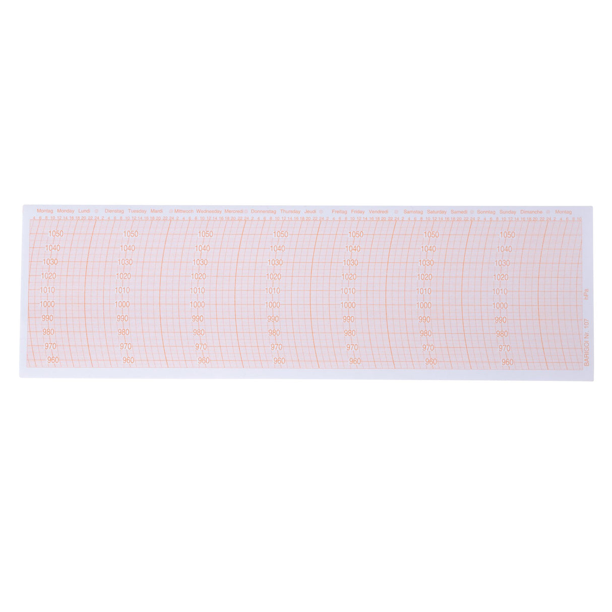 BARIGO Diagrammblätter für Registriergeräte, Diagrammpapier, kompatibel mit allen BARIGO Geräten
