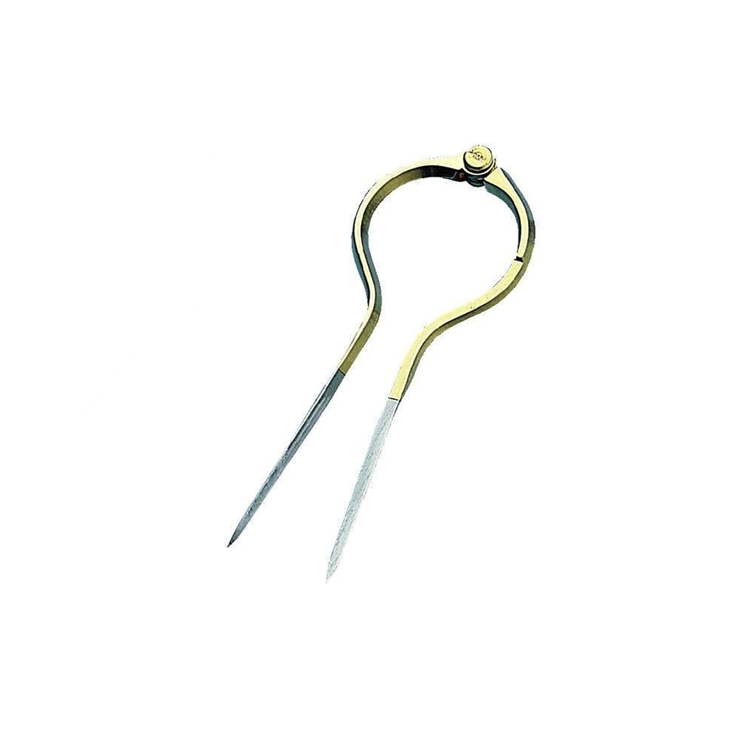 Kartenzirkel Messingqualität Einhand- und Marinezirkel, präziser Zeichenzirkel, einfache Handverstellung, inkl. Kunstlederetui - (Optional mit Kunstlederetui)