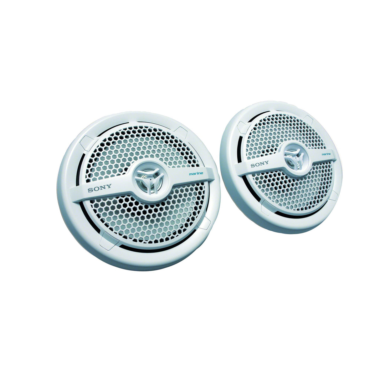 SONY Lautsprecher Doppelkonus Weiß, Stereo Speaker, Klarer Sound